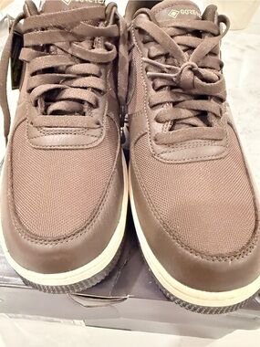 GORE-TEX Men's Brown Mesh & Leather-Look Sneakers
